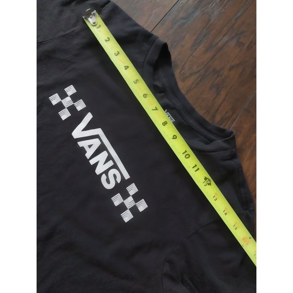 Van's OTW Black Short Sleeve Spell out T Shirt Women's Sz M - Picture 7 of 9